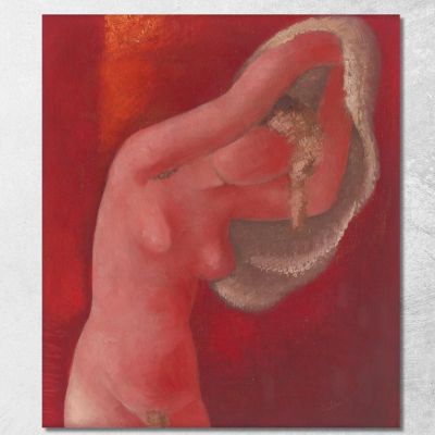 Donna Che Si Spoglia Mikuláš Galanda mgl137 quadro stampa su tela