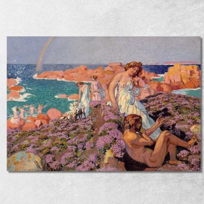 Ulisse Con Calipso Maurice Denis mdn62 quadro stampa su tela