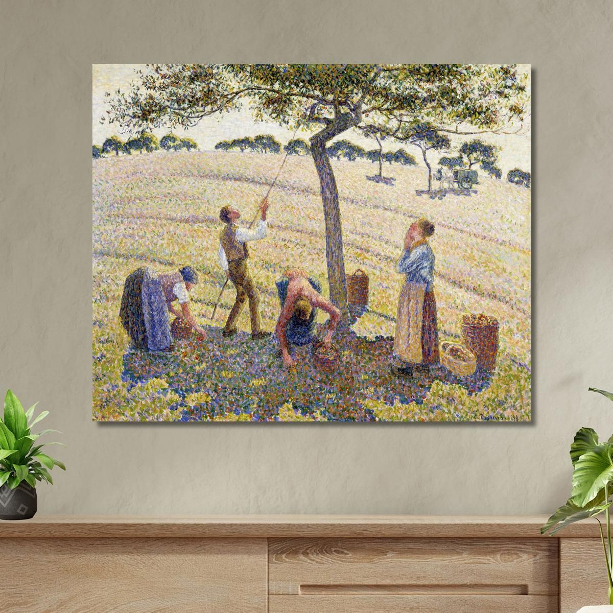 Raccolta Delle Mele 1888 Originale Dal Dal Camille Pissarro cps9 quadro stampa su tela