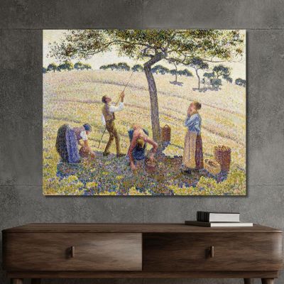 Raccolta Delle Mele 1888 Originale Dal Dal Camille Pissarro cps9 quadro stampa su tela