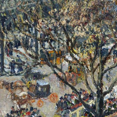 Viale Degli Italiani Sole Mattutino 1897 Camille Pissarro cps14 quadro stampa su tela