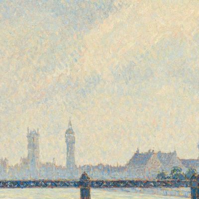 Ponte Di Charing Cross Londra 1890 Camille Pissarro cps18 quadro stampa su tela