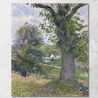 Castagni A Osny 1883 Camille Pissarro cps19 quadro stampa su tela