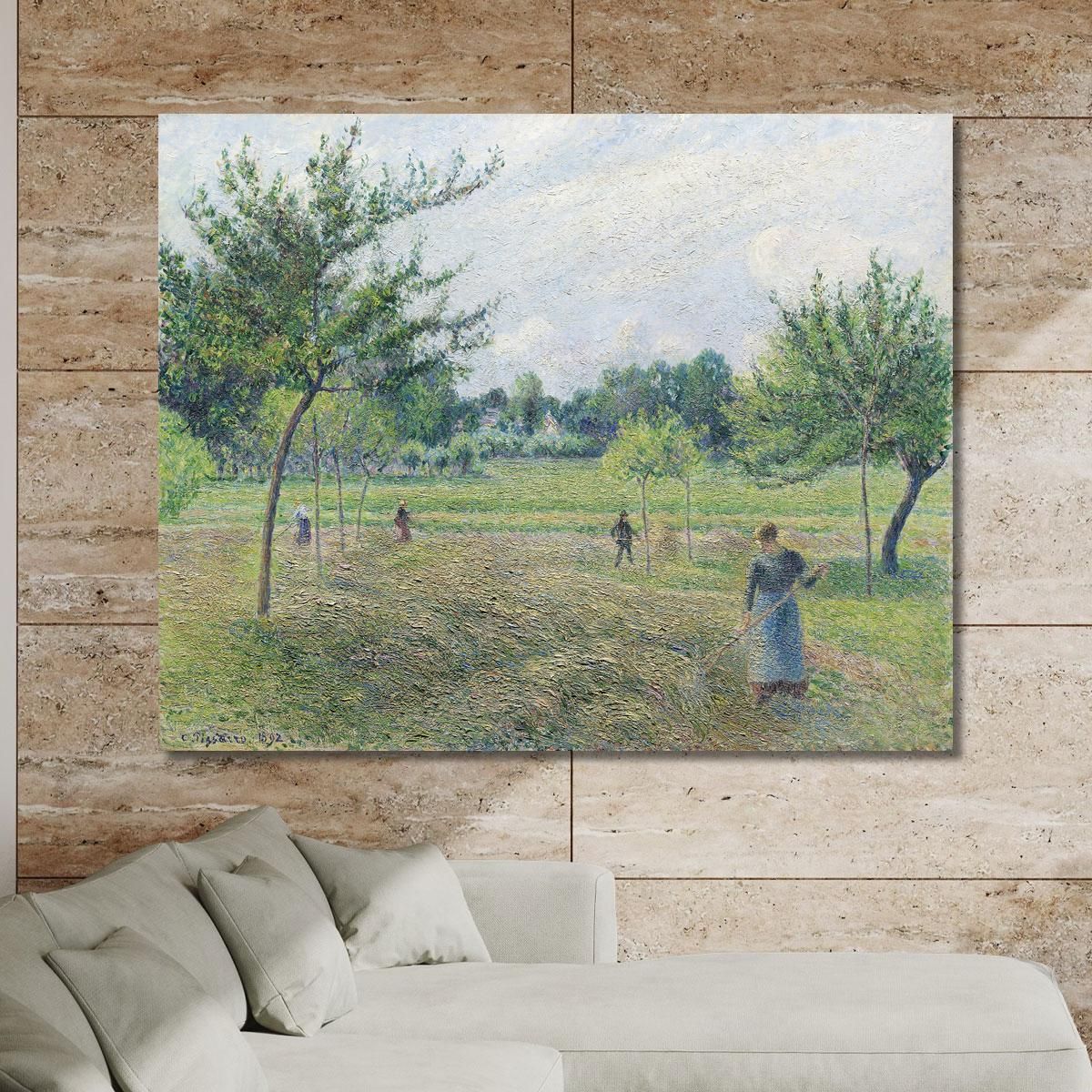 Fienagione A Éragny 1892 Camille Pissarro cps32 quadro stampa su tela