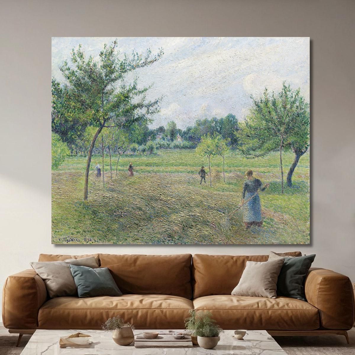 Fienagione A Éragny 1892 Camille Pissarro cps32 quadro stampa su tela