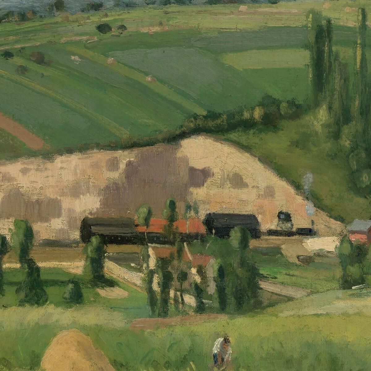 Paesaggio A Les Pâtis Pontoise 1868 Camille Pissarro cps38 quadro stampa su tela