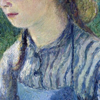 Contadina Con Cappello Di Paglia 1881 Camille Pissarro cps49 quadro stampa su tela