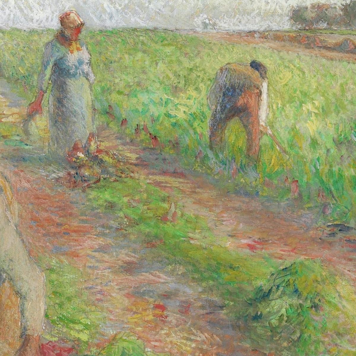 La Raccolta Delle Barbabietole 1881 Camille Pissarro cps70 quadro stampa su tela