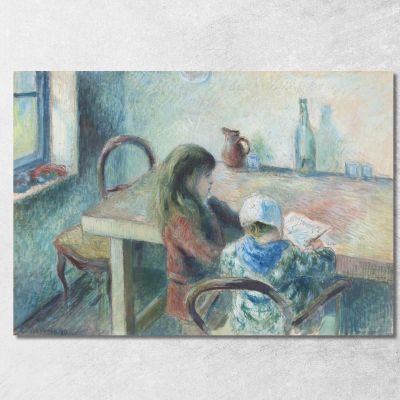 I Bambini 1880 Camille Pissarro cps73 quadro stampa su tela