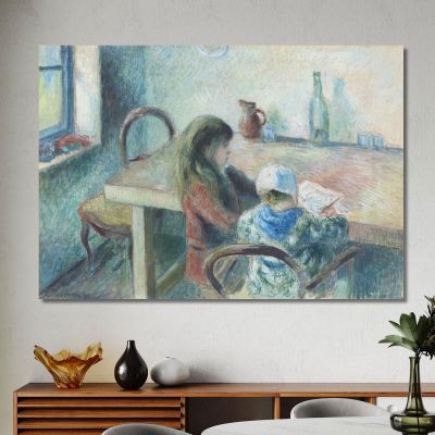 Los Niños 1880 Camille Pissarro, cps73 cuadro en lienzo