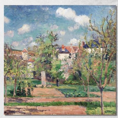 Il Giardino Al Sole Pontoise 1876 Camille Pissarro cps76 quadro stampa su tela