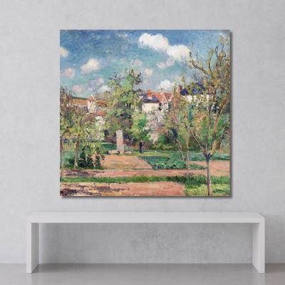 Il Giardino Al Sole Pontoise 1876 Camille Pissarro cps76 quadro stampa su tela