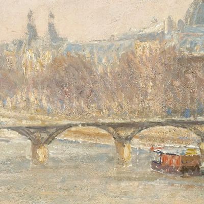 Il Louvre Dal Pont Neuf 1902 Camille Pissarro cps86 quadro stampa su tela