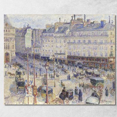 La Place Du Havre Parigi 1893 Camille Pissarro cps90 quadro stampa su tela