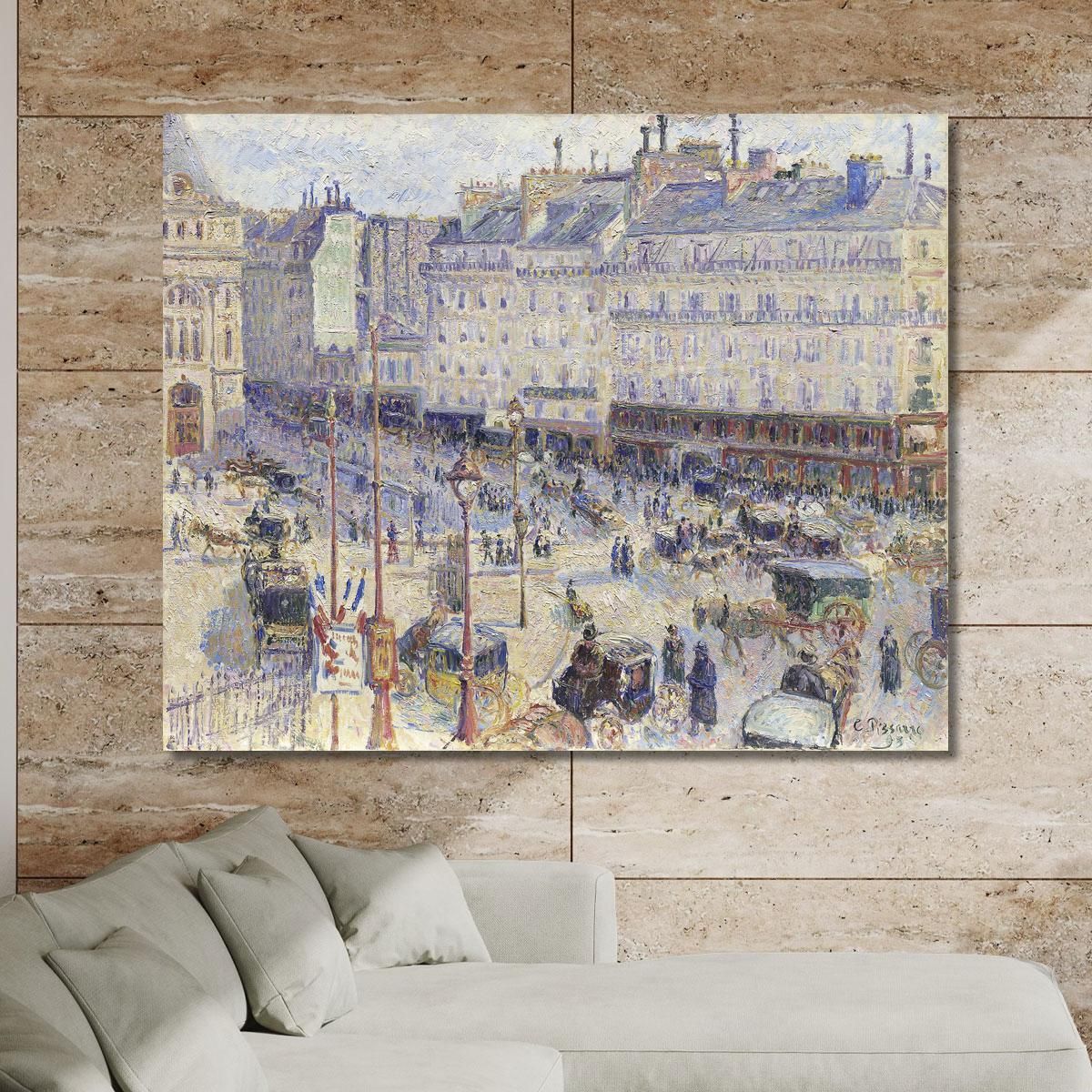 La Place Du Havre Parigi 1893 Camille Pissarro cps90 quadro stampa su tela