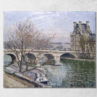 Il Pont Royal E Il Pavillon De Flore 1903 Camille Pissarro cps92 quadro stampa su tela