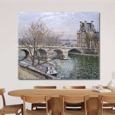 Die Pont Royal Und Der Pavillon De Flore 1903 Camille Pissarro, cps92 drucken auf leinwand