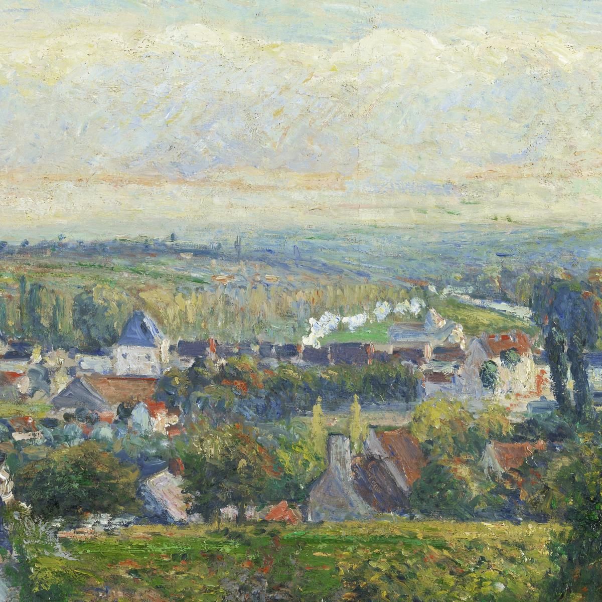 Veduta Di Saint-Ouen-Laumône Intorno Al 1876 Camille Pissarro cps101 quadro stampa su tela