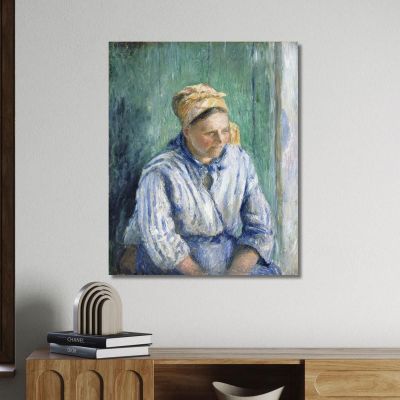 Estudio De Lavandera 1880 Camille Pissarro, cps103 cuadro en lienzo