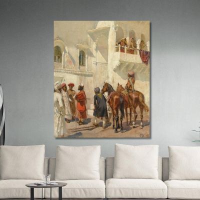 Before The Hunt Edwin Lord Weeks, elw9 canvas print