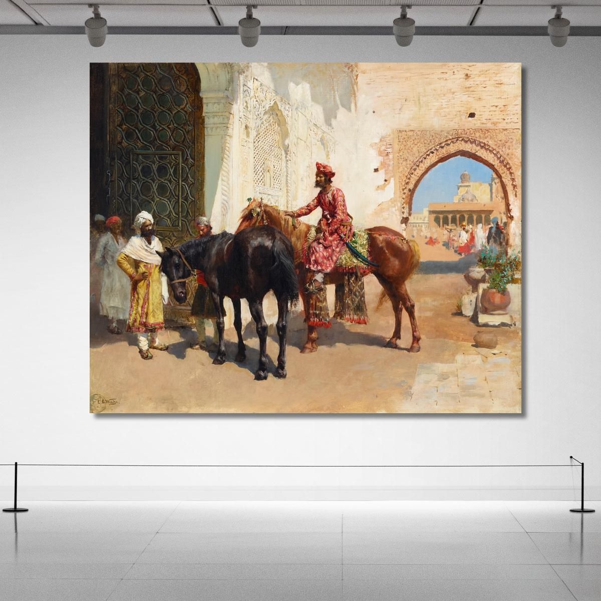 Venditore Di Cavalli Persiani Bombay Edwin Lord Weeks elw29 quadro stampa su tela