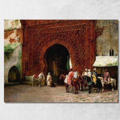 Rabat La Porta Rossa Edwin Lord Weeks elw33 quadro stampa su tela