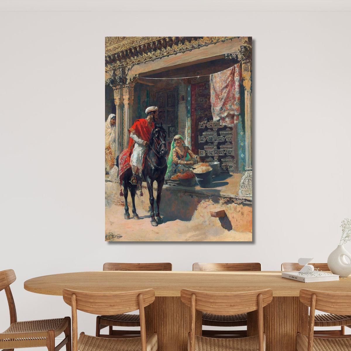 Venditore Ambulante Ahmedabad Edwin Lord Weeks elw35 quadro stampa su tela