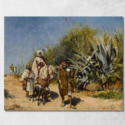 La Processione Edwin Lord Weeks elw40 quadro stampa su tela