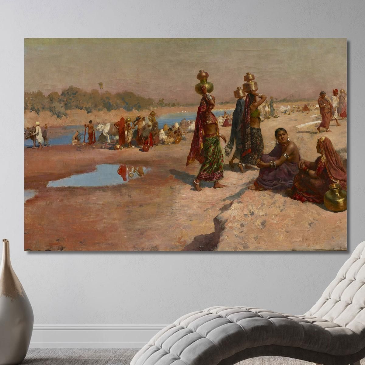 Portatori D'Acqua Del Gange Edwin Lord Weeks elw44 quadro stampa su tela