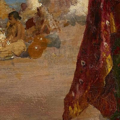 Portatori D'Acqua Del Gange Edwin Lord Weeks elw44 quadro stampa su tela