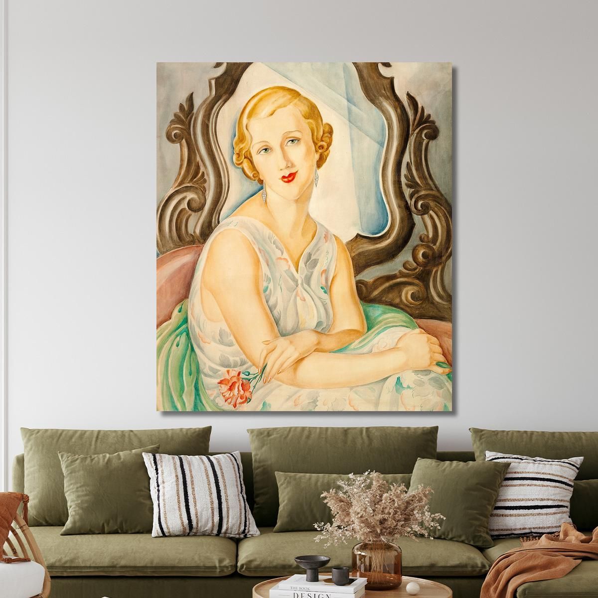 Signora Davanti Ad Uno Specchio Gerda Wegener gwg1 quadro stampa su tela