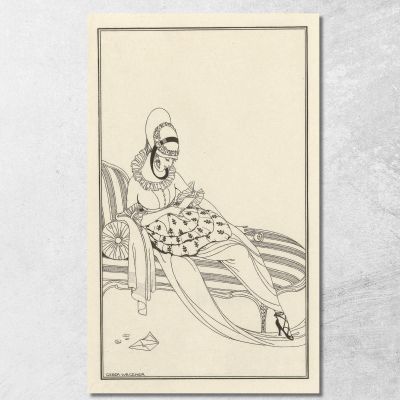 Giornale Delle Signore E Delle Mode Dei Costumi Parigini 1914 N. 162 Gerda Wegener gwg5 quadro stampa su tela