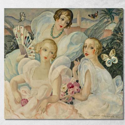 Le Donne Fatali Gerda Wegener gwg9 quadro stampa su tela