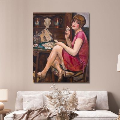 Queen Of Hearts Portrait Of Lili Gerda Wegener, gwg19 canvas print
