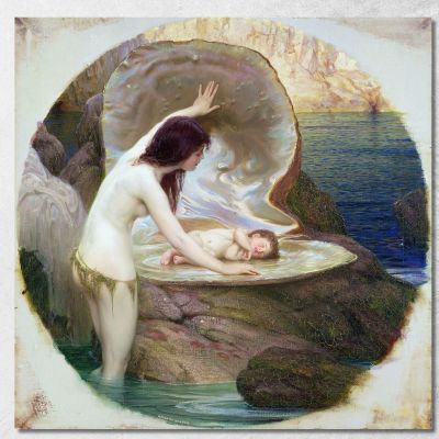 Un Bambino D'Acqua Herbert James Draper hjd2 quadro stampa su tela