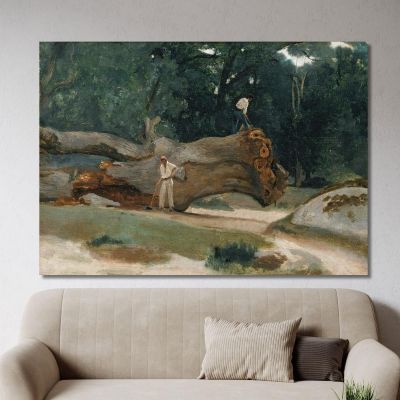 Lumberjacks Jean-Baptiste-Camille Corot, jbc28 canvas print