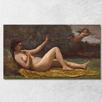 Evocazione Dell'Amore Jean-Baptiste-Camille Corot jbc55 quadro stampa su tela