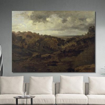 Italian Landscape Near Marino In Autumn Jean-Baptiste-Camille Corot, jbc83 canvas print