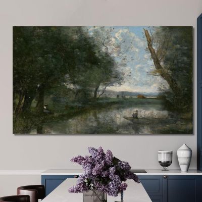 Paysage Jean-Baptiste-Camille Corot, jbc112 tableau impression sur toile