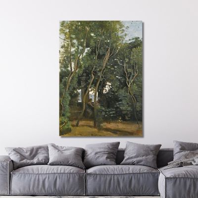 Mattina Sotto Gli Alberi Jean-Baptiste-Camille Corot, jbc126 quadro stampa su tela