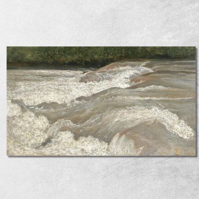 Le Velino La Sortie Du Lac De Papigno Jean-Baptiste-Camille Corot jbc137 quadro stampa su tela