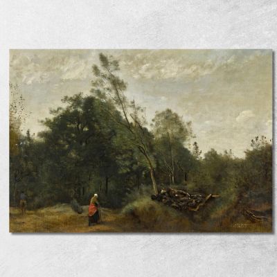 Ai Margini Del Bosco&nbsp;Nel Limosino Jean-Baptiste-Camille Corot jbc151 quadro stampa su tela