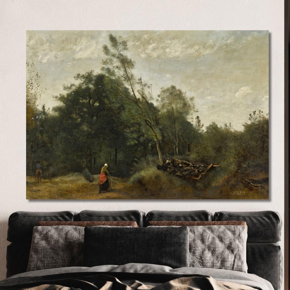 Ai Margini Del Bosco&nbsp;Nel Limosino Jean-Baptiste-Camille Corot jbc151 quadro stampa su tela