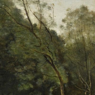 Ai Margini Del Bosco&nbsp;Nel Limosino Jean-Baptiste-Camille Corot jbc151 quadro stampa su tela