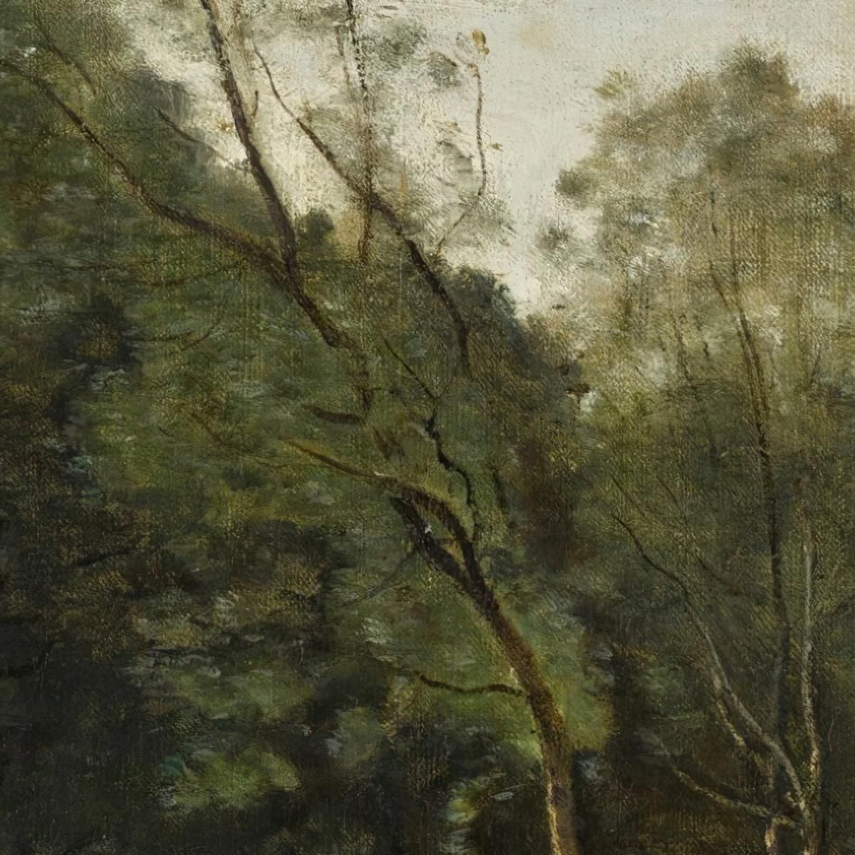 Ai Margini Del Bosco&nbsp;Nel Limosino Jean-Baptiste-Camille Corot jbc151 quadro stampa su tela
