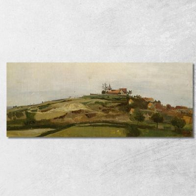 Vista Di Lormes Jean-Baptiste-Camille Corot jbc291 quadro stampa su tela
