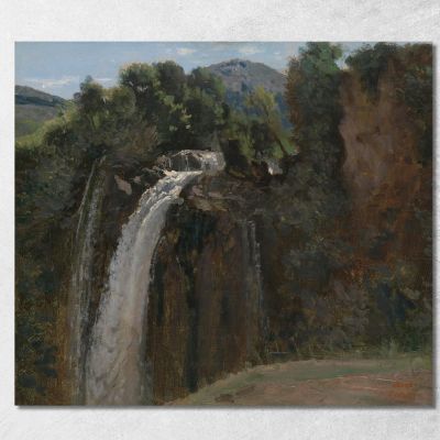 Cascata A Terni Jean-Baptiste-Camille Corot jbc305 quadro stampa su tela