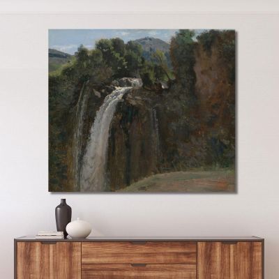 Cascada En Terni Jean-Baptiste-Camille Corot, jbc305 cuadro en lienzo