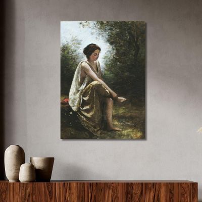 Eurídice Herida Jean-Baptiste-Camille Corot, jbc311 cuadro en lienzo