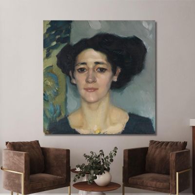 Ritratto Femminile Leo Putz, lpz9 quadro stampa su tela